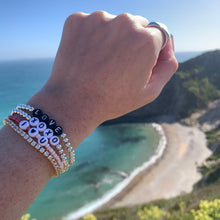 Load image into Gallery viewer, beaded bracelet, jewellery, custom jewellery, beaded bracelet, free shipping, birthday gift, stacking jewellery, stacking jewelry, personalised bracelet, LOVE bracelet, silver bracelet, custom jewelry, custom jewellery, personalised bracelet
